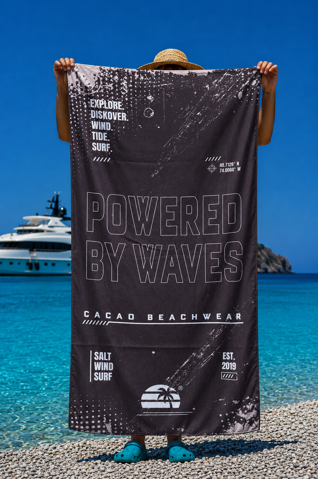 CACAO NanoDry Ultra Blue Πετσέτα Παραλίας 75 × 160 cm (Copy)
